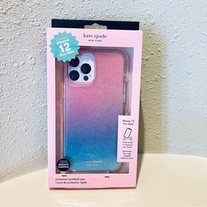 Kate Spade Glitter Ombre Hard Shell Case For IPhone 12 Pro Max OS NEW